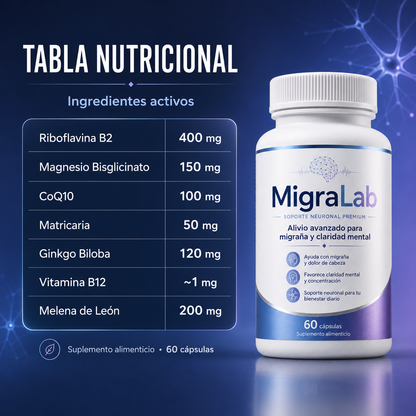 MigraLab | Apoyo Neuronal AntiMigrañas
